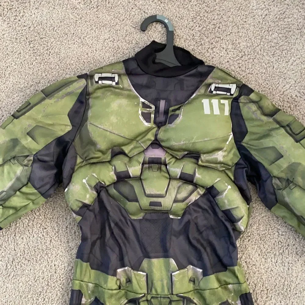 Kids Halo Master Chief Halloween Costume Size M (7-8) NEW *Suit Only